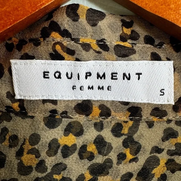 Equipment Leopard Print Blouse - Picture 4 of 8
